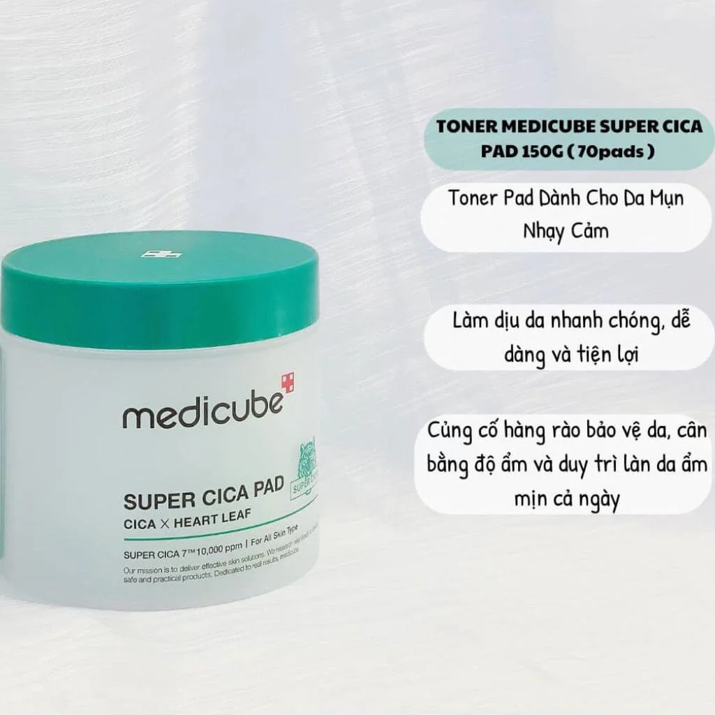 Toner Medicube Super Cica Pad 70 miếng